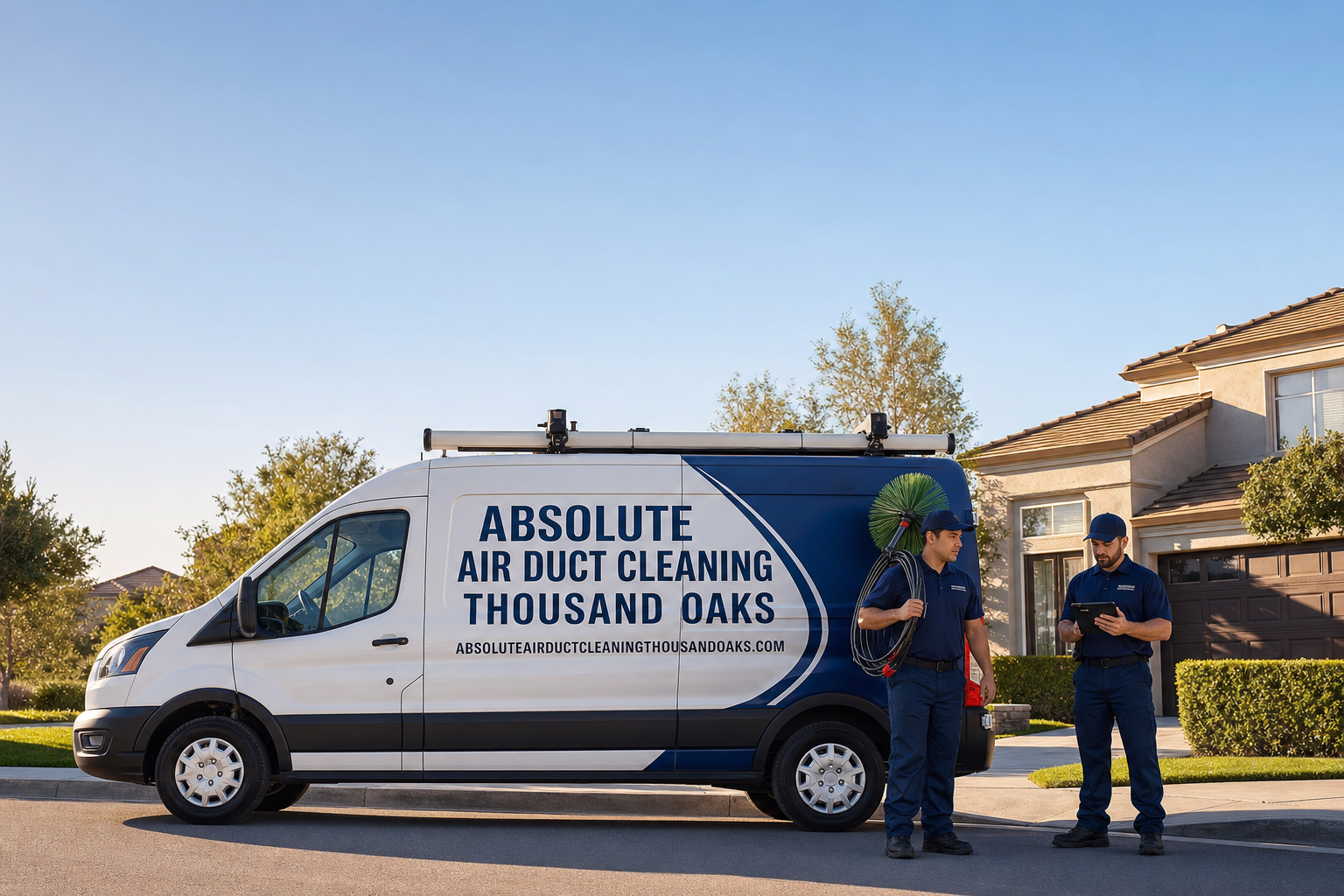 Absolute Air Duct Cleaning Thousand Oaks at work